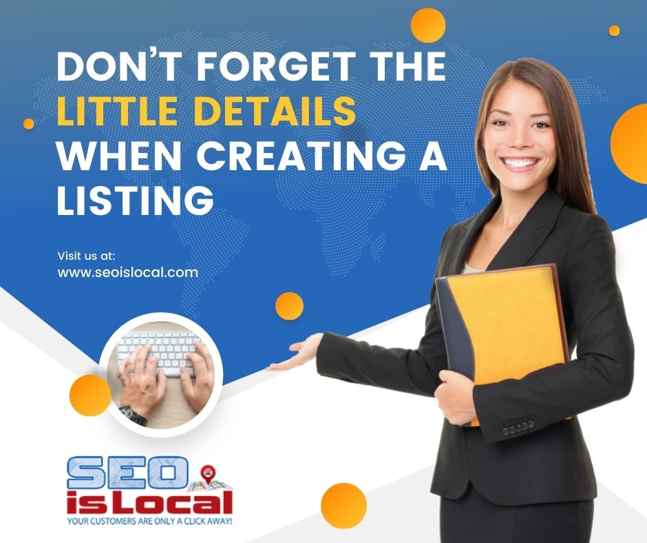 Little Details in Creating a Business Listing