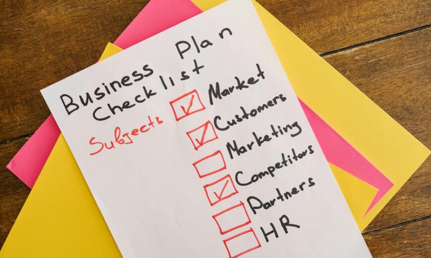 Business plan checklist